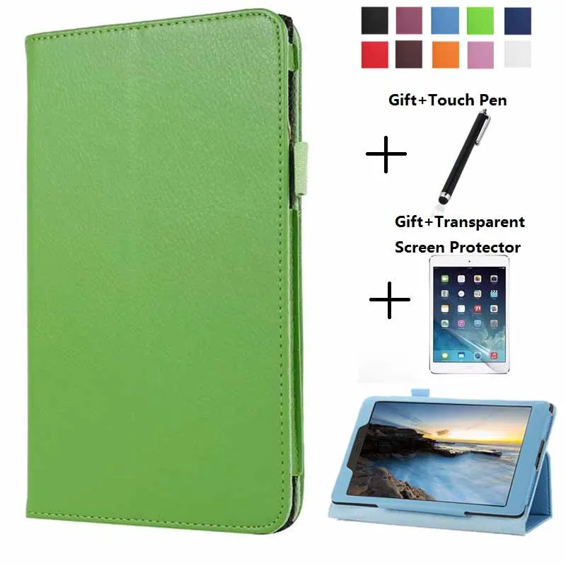 Тонкий флип чехол из искусственной кожи с подставкой и чехлом накладка для Lenovo Tab