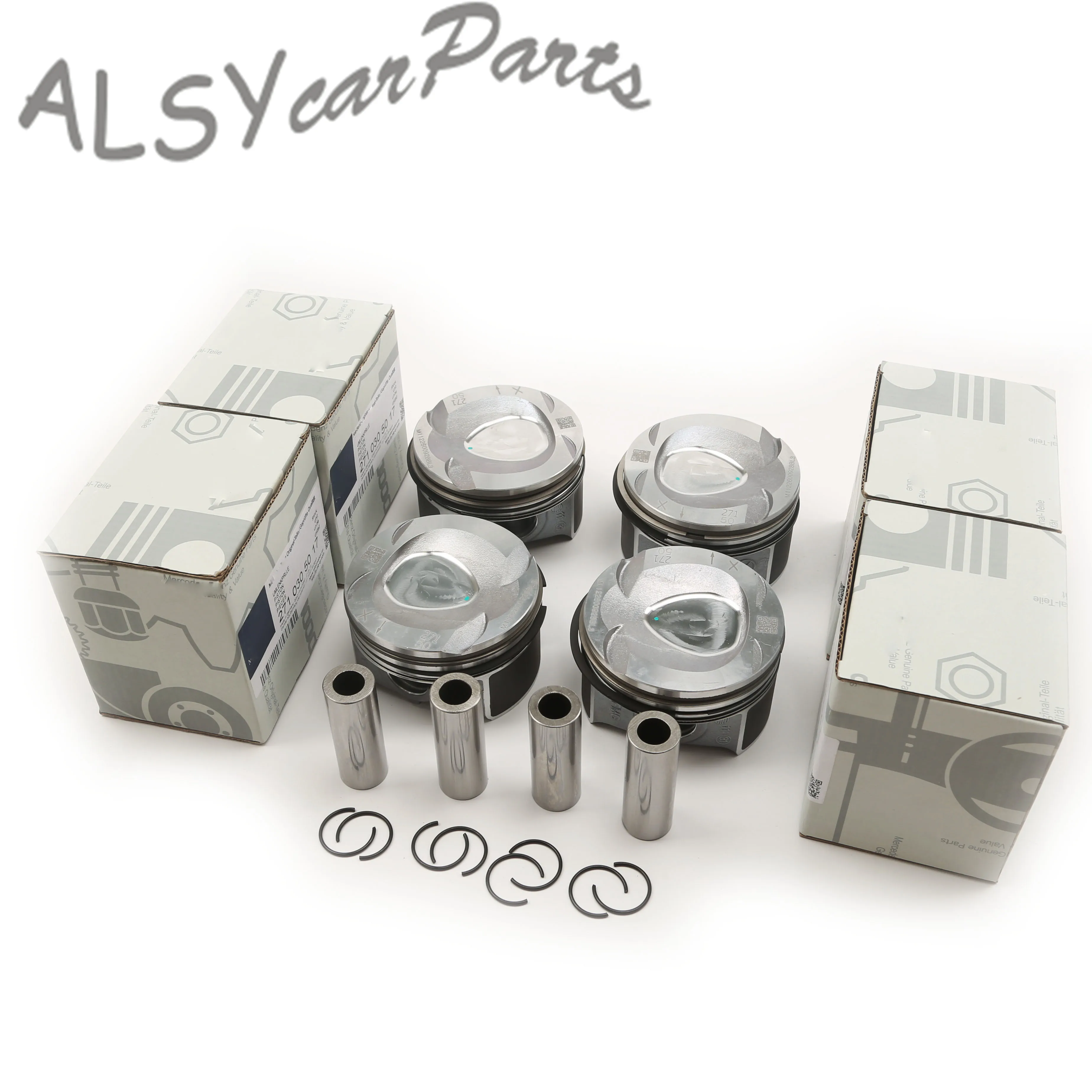 

271 030 50 17 82MM 20MM Pistons & Rings Kit For For Benz S204 C 200 CGI W212 E 200 CGI A207 C207 R172 SLK 200 M271.860 1.8T L4
