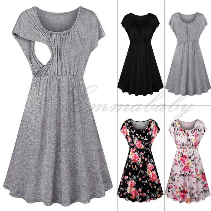 Women Breastfeeding Dress Nursing Breast Feeding Dresses Maternity Pregnant Clothes | Женская одежда