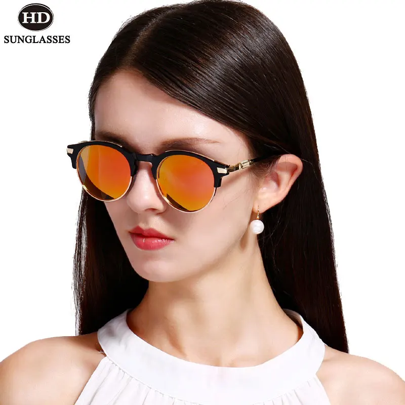 

HDclear Polarized Sunglasses Women Brand Designer Eyewear Mirror Coating Glasses Driving Eyewear Retro Oculos De Sol Mujer LM023