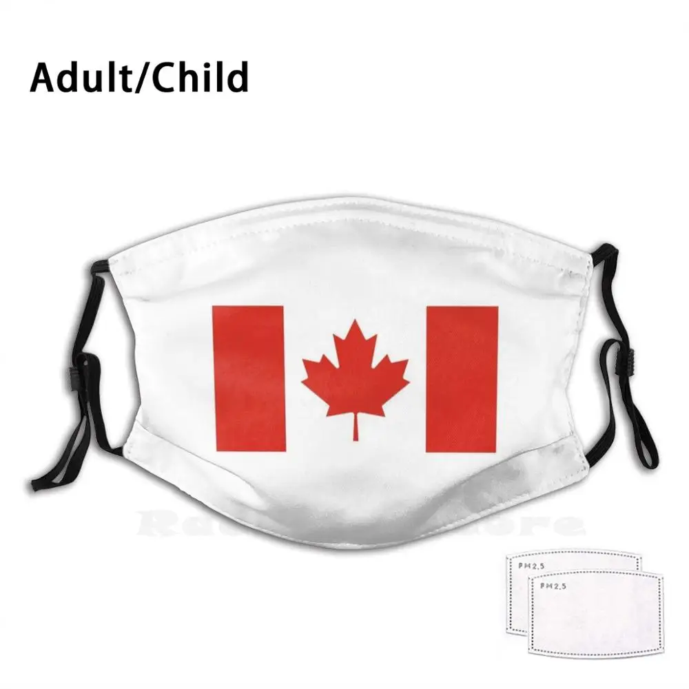Canada маска с флагом-Ca маска для защиты от пыли для взрослых и детей, самодельная маска, символ герба, синий крест, флаг Канады, греческий флаг