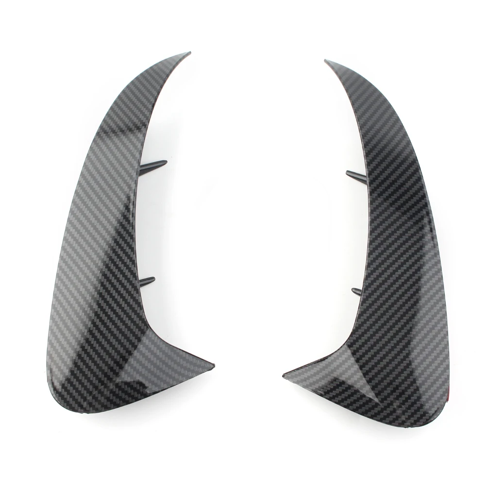 

Carbon Fiber Style Car Rear Bumper Fins Canards Splitters For Mercedes Benz A-Class A220 W177 Sport Model 2019 ABS Plastic