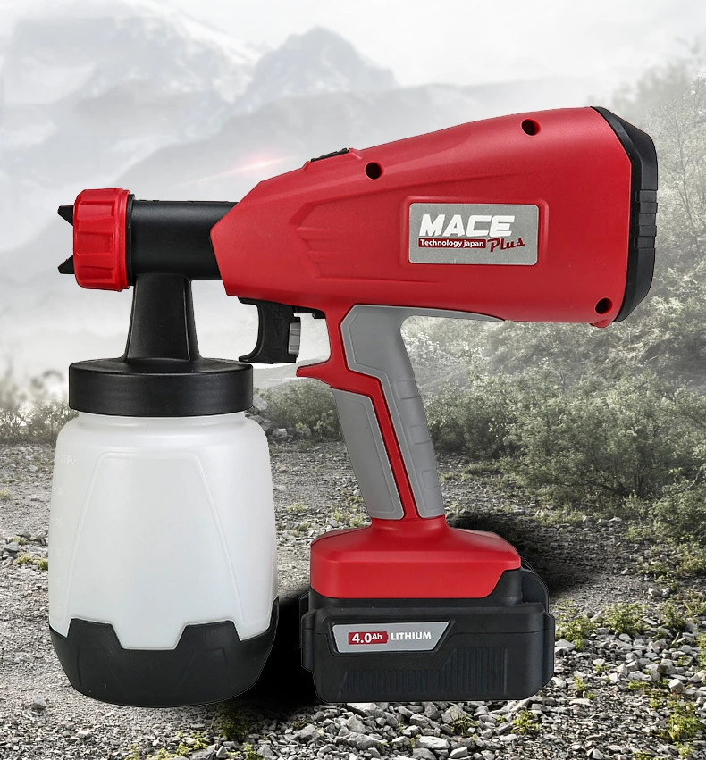 

JST 21V Lithium-Ion Battery Hand Held Electric Paint Spray Gun Adjustable Paint Sprayer Paint Air Compressor1000lm