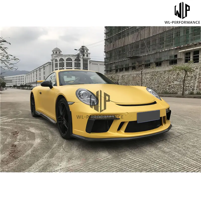 911 991,2 GT3 стиль автомобильный комплект кузова из углеродного волокна передний задний бампер для губ задний спойлер для автомобиля для Porsche 911 991,2 GT3 стиль