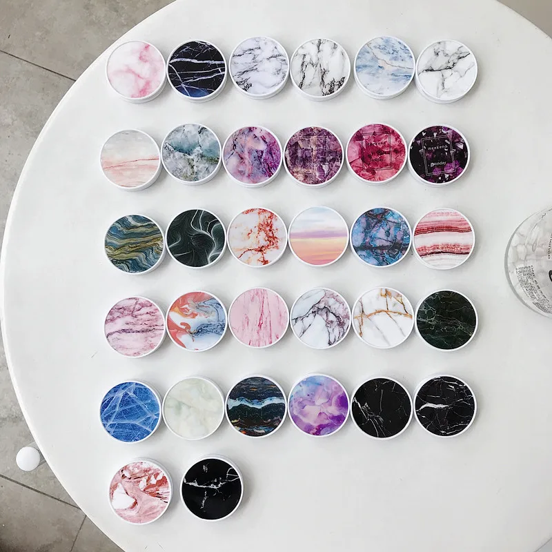 Мраморное кольцо на палец держатель для телефона ручка iPhone SE 2 11 Samsung S20 + A51 пустой