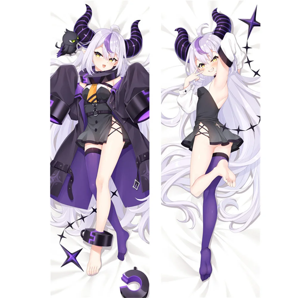 

Anime VTuber La+ Darknesss Character Pillowcase Cosplay Hugging Body Pillows Otaku Pilow Cover