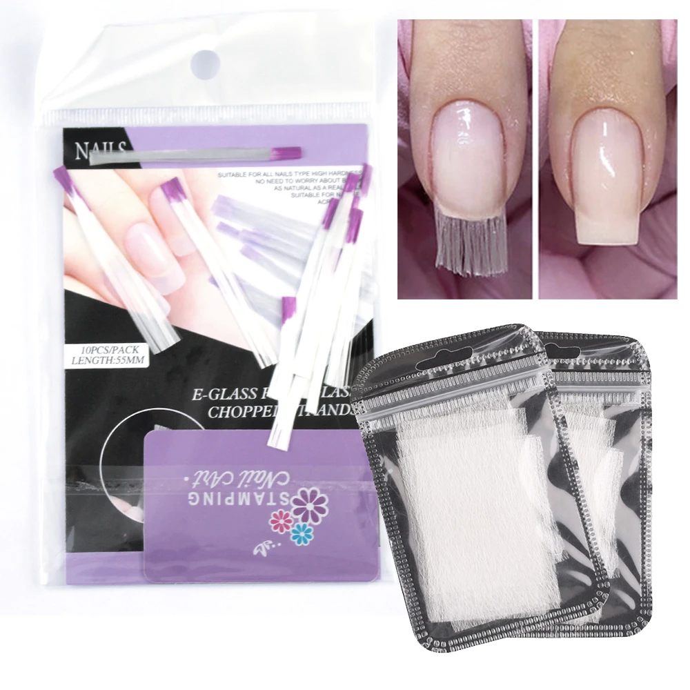 Типсы для наращивания ногтей из стекловолокна и акрила 10 шт. - Цена: 159.09