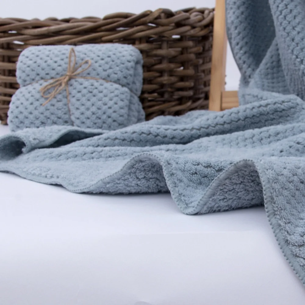 

Пляжные полотенца из микрофибры для мужчин и женщин, для взрослых, жаккардовые банные полотенца с ананасом и коралловым бархатом, впитывающ...