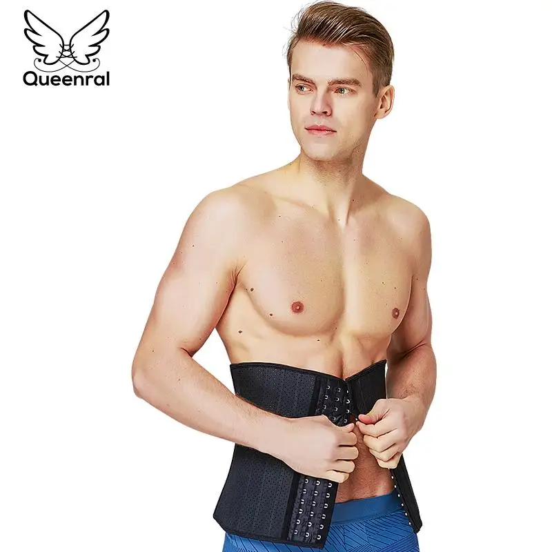 Латексный тренировочный корсет для талии Мужская корректирующая одежда живота