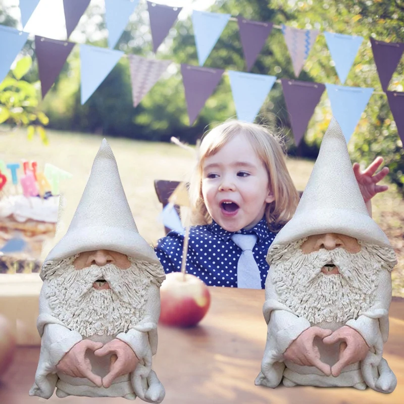 

Garden Gnomes Statue Miniature Patio Lawn Yard Garden Decor Funny Lawn Figurine