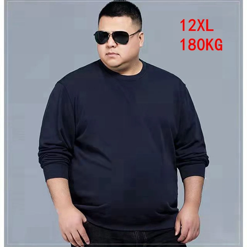 Фото Мужская большая футболка 12xl 180 кг размера плюс 7XL 8xl 9xl 10xl 11xl зимняя Свободная Мужская большая футболка 12xl 180 кг размера плюс 7XL 8xl 9xl 10xl 11xl зимняя Свободная