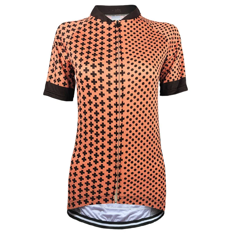 HIRBGOD 2020 новая оранжевая спортивная велосипедная рубашка для женщин с коротким