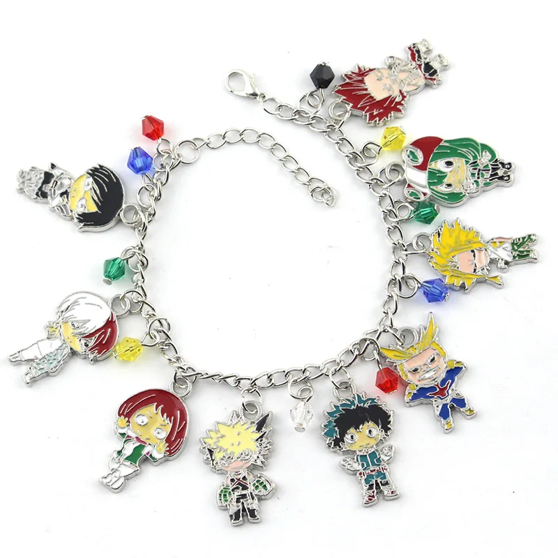 Мода My Hero Academy charm браслет аниме-браслет и браслет женские ювелирные изделия для девочек - Окраска металла: B147