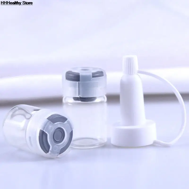 Стеклянная бутылка пенициллин с резиновой пробкой и Антибликовой застежкой 10 шт.