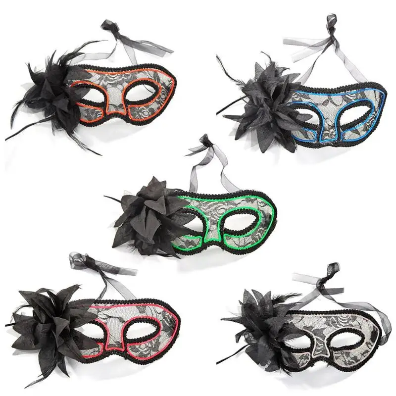 Новый танцевальный макияж Вечерние Маски уникальная форма задний ремешок