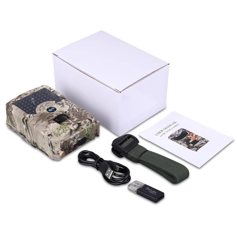 

PR200 12MP Hunting-Trail Camera Infrared Night-Vision Outdoor Cam Wildlife Hunting-Monitoring and Farm Safety Protections Camera
