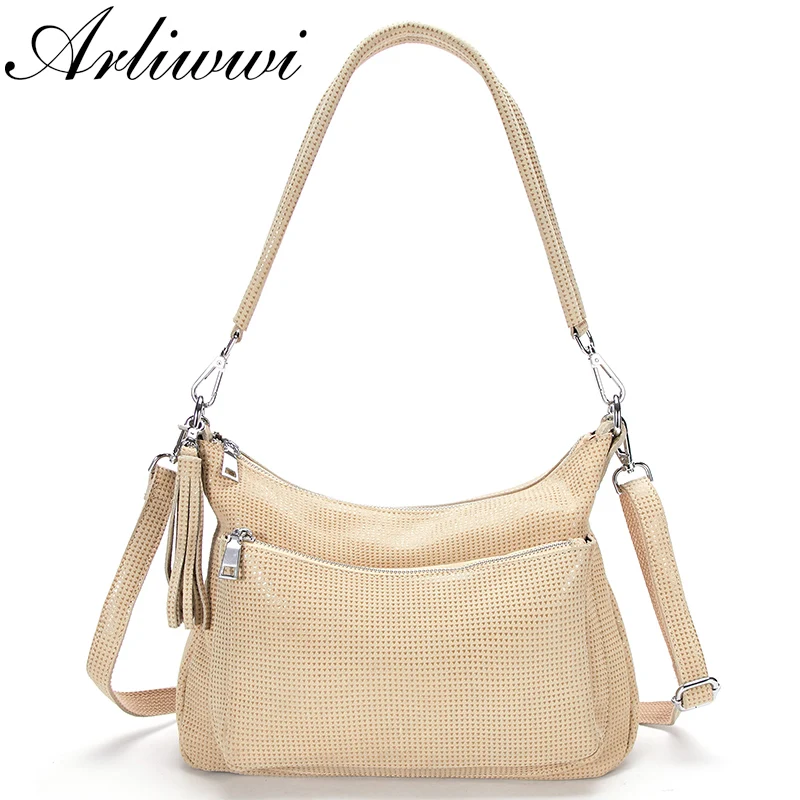 Дизайнерские блестящие изящные женские сумки через плечо из 100% натуральной кожи