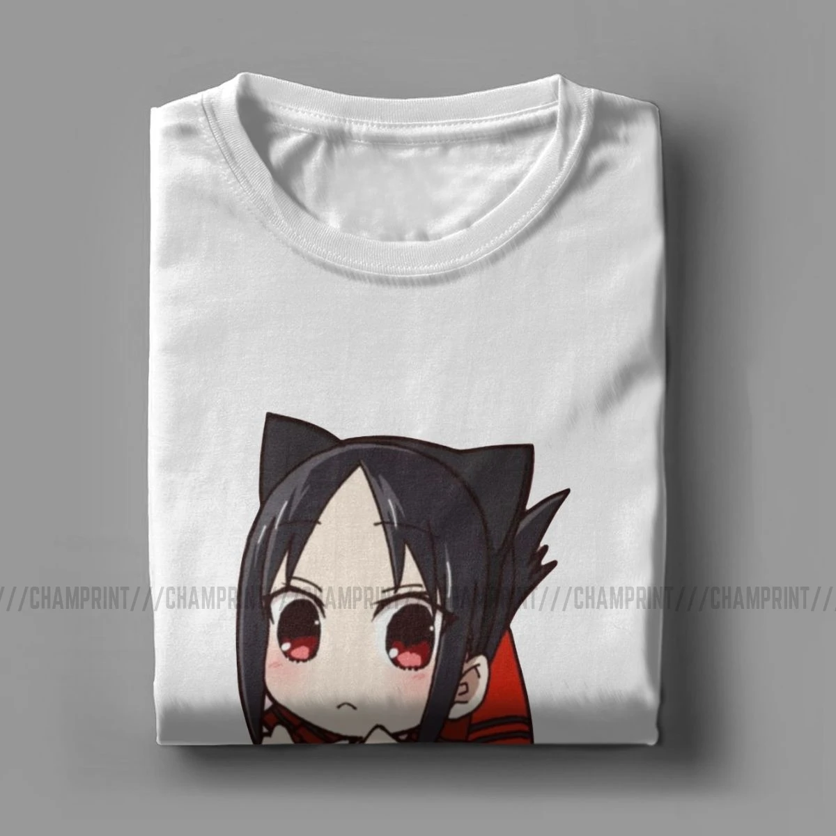 Men Chibi Shinomiya Kaguya T Shirt Anime Kaguya-sama Love Is War 100% Cotton Clothing Creative Crewneck Tee Summer T-Shirt | Мужская
