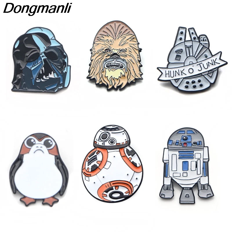 P3081 Dongmanli крутая эмалированная булавка броши мультфильм креативная металлическая брошь булавки Джинсовая Шляпа рюкзак с нашивками воротник ювелирные изделия
