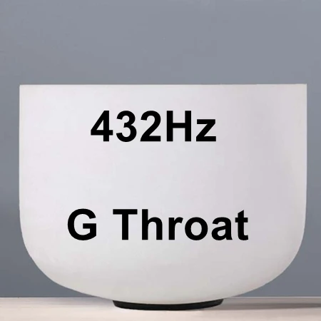 432Hz Note G CVNC 12 дюймов идеальный шаг Примечание C/D/E/F/G/A/B чакра Матовый Кварцевый Поющая чаша для медитации Исцеление йогой - Цвет: 432Hz Note G
