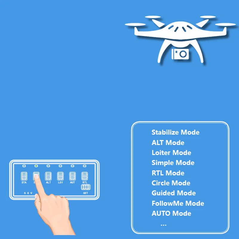 Новый потенциометр 6CH переключатель режима полета для APM Pix Pixhawk Pixhack Поддержка Futaba