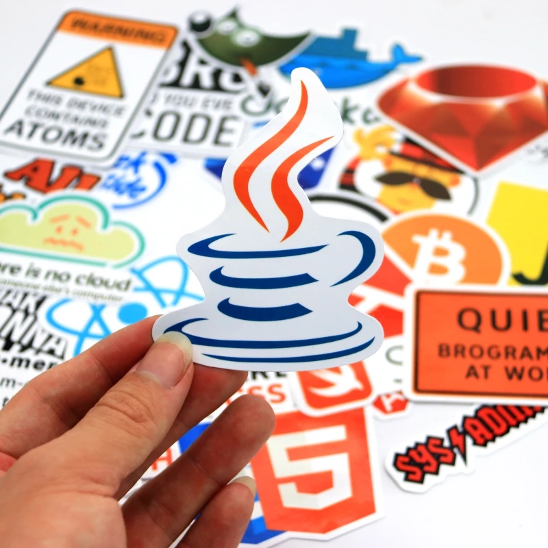 Наклейка разработчика 100 шт. программирующее устройство для хакеров геоков Java JS