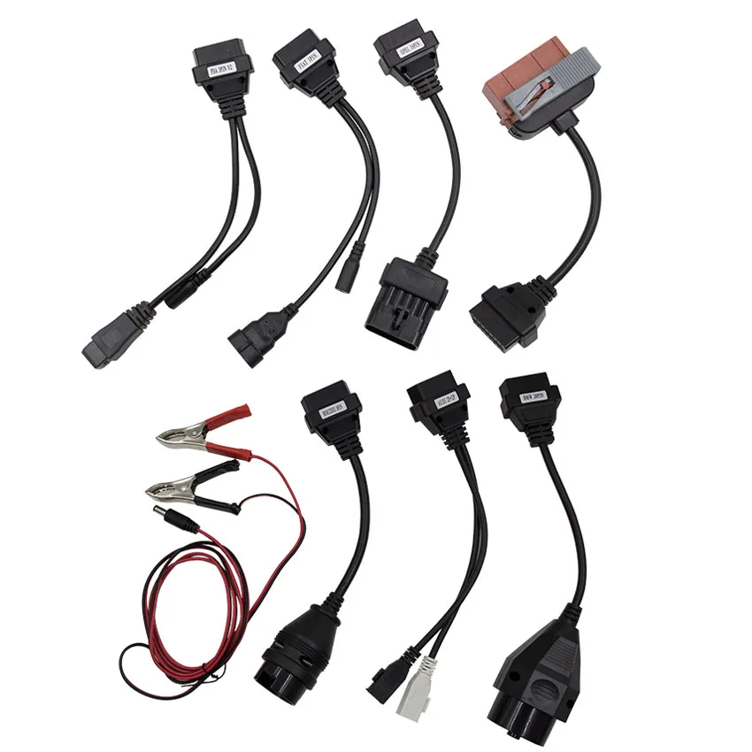 8PCS Car Cable TCS Pro. R3/. R1 V3.0 PCB NEC Реле 9241A Bluetooth Multidiag Pro OBDII Автомобильный грузовик диагностический инструмент OBD2 сканер,00 - Цвет: 8PCS Car Cable