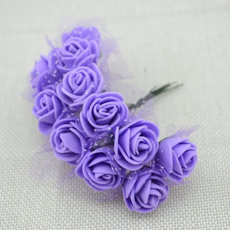 Мини-цветы из пенопласта искусственные цветы для дома украшения автомобиля розы
