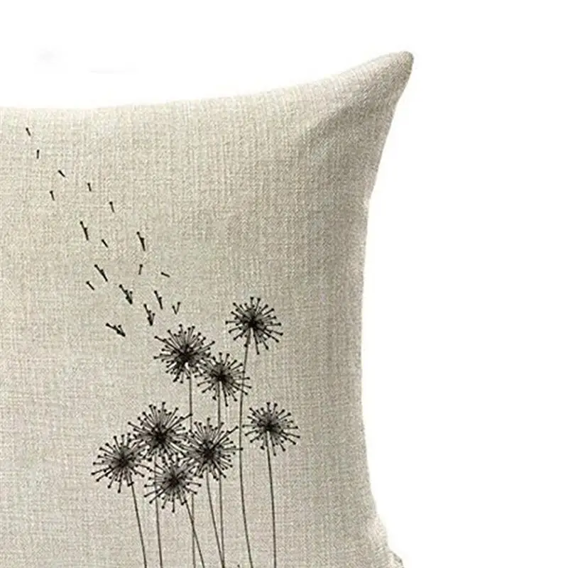 Наволочки наволочки с рисунком одуванчика для дивана и квадратный холст акцент
