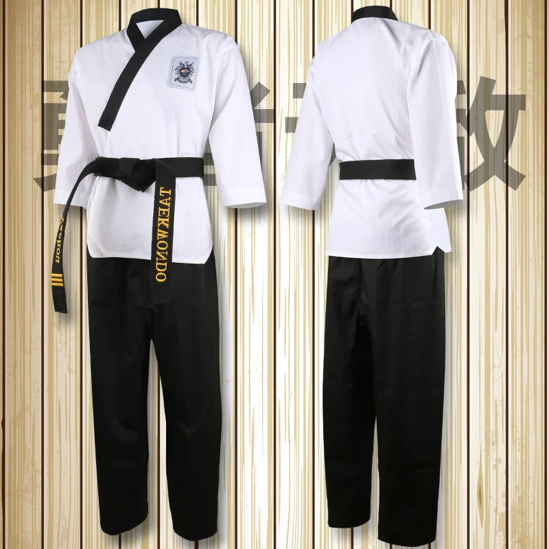 

World Training Taekwondo Poomsae Practice Doboks Junior Male&Female Senior Unisex Master Dan Tae Kwon Do Uniforms Clothes Suit