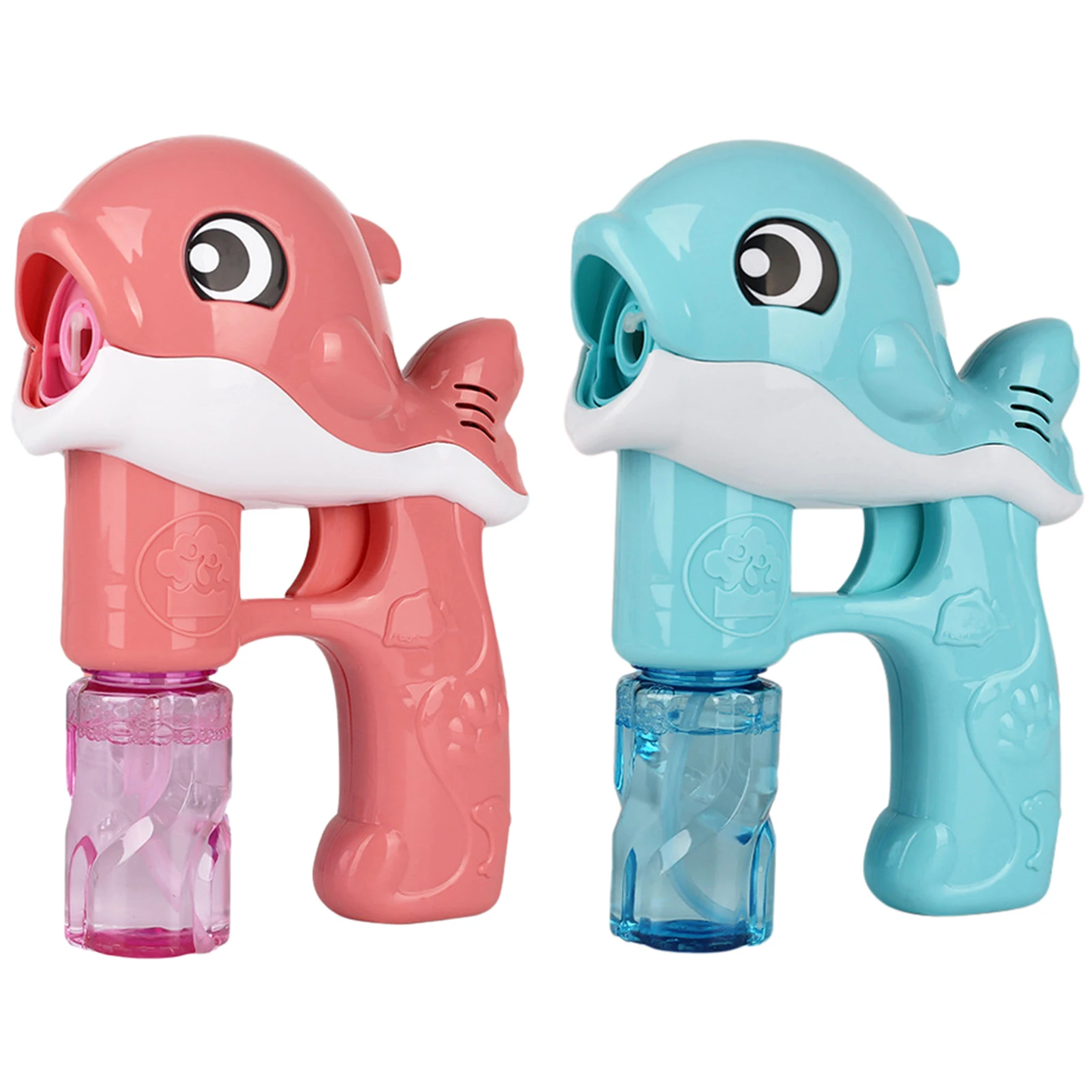 

Summer Bubble Machine Automatic Cute Cartoon Dolphin Shape Sound Lighting Blowing Bubble Machine With Sound Light Kids Toy New