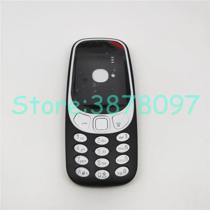 Полный корпус для Nokia 3310 лицевая рамка крышка батареи чехол с клавиатурой