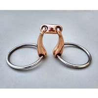 145mm stainless steel horse bit o ring bit with copper mouthpiece western comfort snaffle bit
