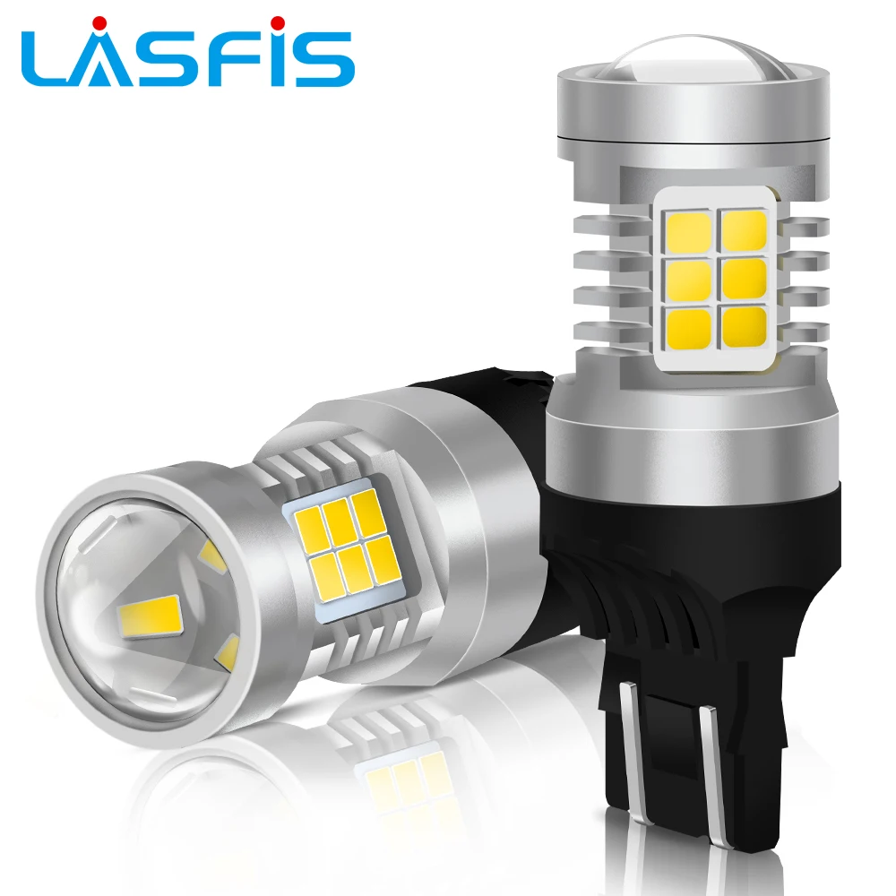 

LASFIS 2x LED T20 W21/5W 7443 Canbus Light For Lada Kalina Granta Vesta DRL Daytime Running Lights Error Free Auto Lamp No Error