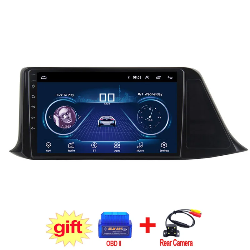 9 дюймов IPS и 2.5D сенсорный экран Android 8 1 автомобильный DVD GPS навигатор для Toyota C-HR ЦР