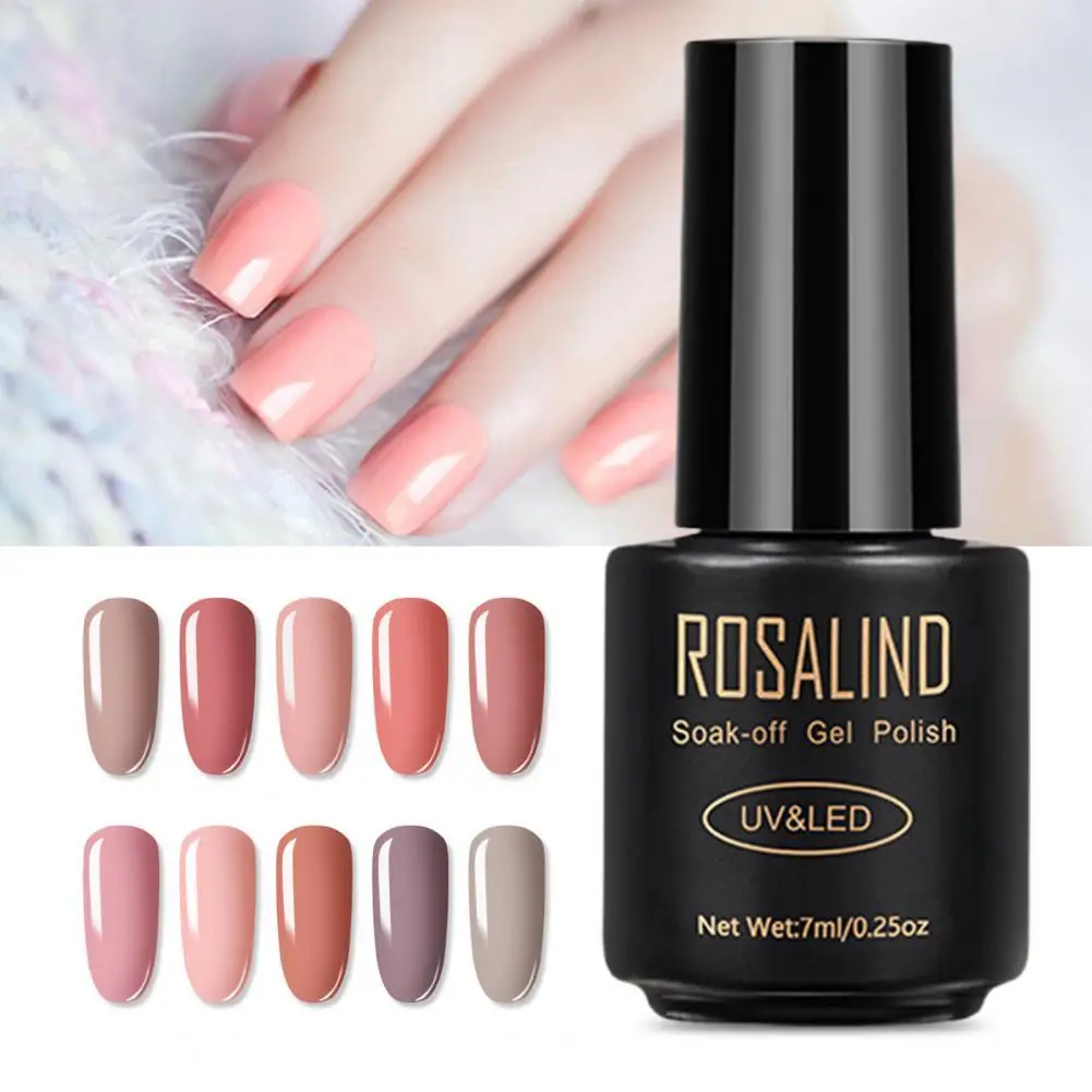 

Rosalind 7ML Gel Nail Varnish Healthy Delicate Easy to Operate Regenboog Serie Soak-off Gel Polish for Women