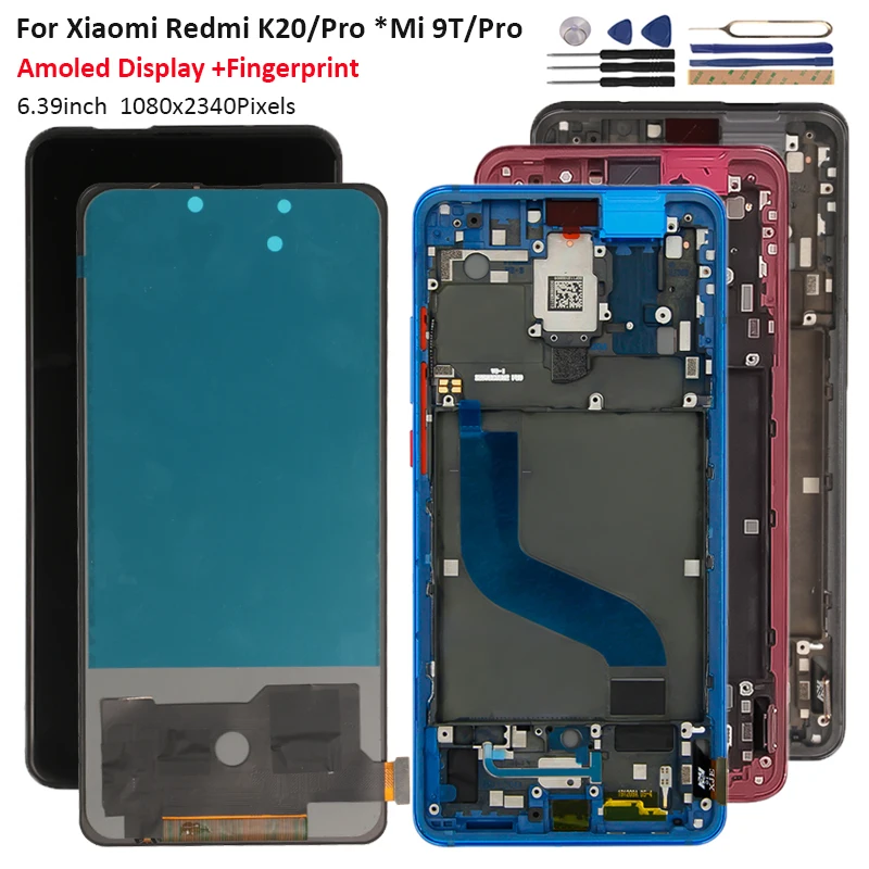 Amoled дисплей для Xiaomi Mi 9 T Redmi K20 Pro ЖК сенсорный экран дигитайзер Замена