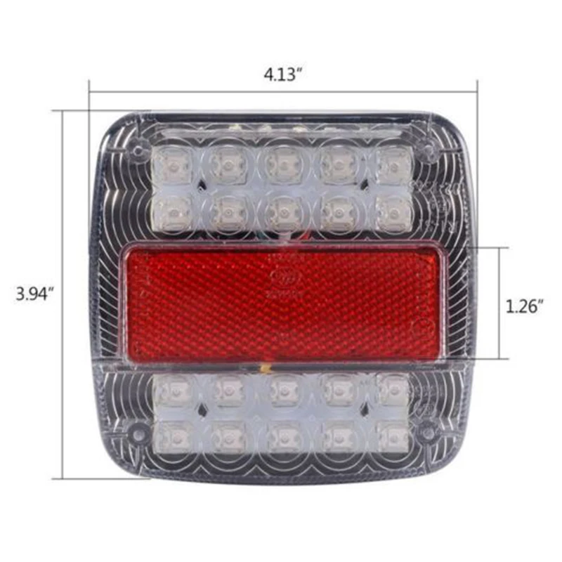 

License Plate Truck Lamp Trailer Caravans DC 12V 2Pcs Set LED Rear Reverse Indicator Shock Resistant Brand new