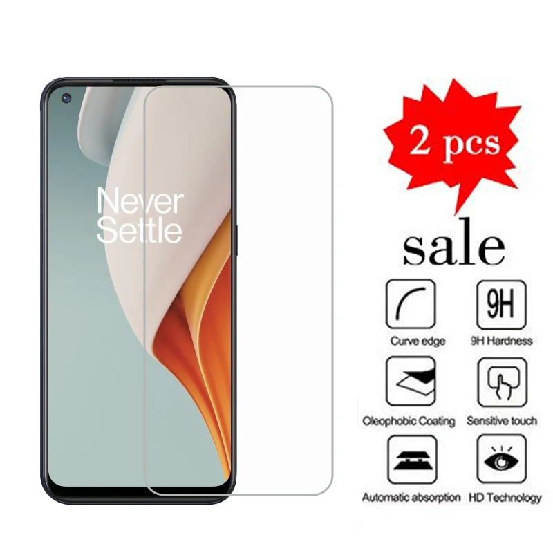 Защитное закаленное стекло для ONEPLUS NORD N100 2 шт. защитная пленка экрана N 100 |