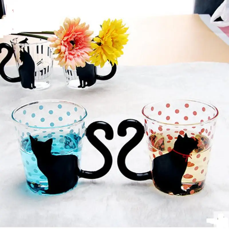 

Creative Animal Cartoon Cat Designed Bottle Cups Kitchenware Mug Drinking Tools