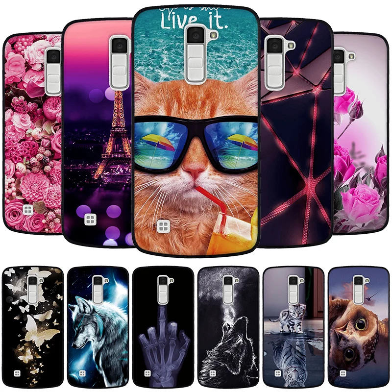 Чехол для LG K10 2016 мягкий силиконовый стильный чехол телефона Lte K420N K430DS K430DSF K430DSY