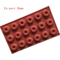 by dhl 100pcs 818 cavity donut doughnut baking mold cake chocolate candy soap silicone mould