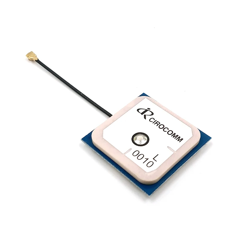 Двухрежимная антенна Cirocomm GPS GLONASS GNSS встроенная активная L1 band 32dbi gain разъем IPEX