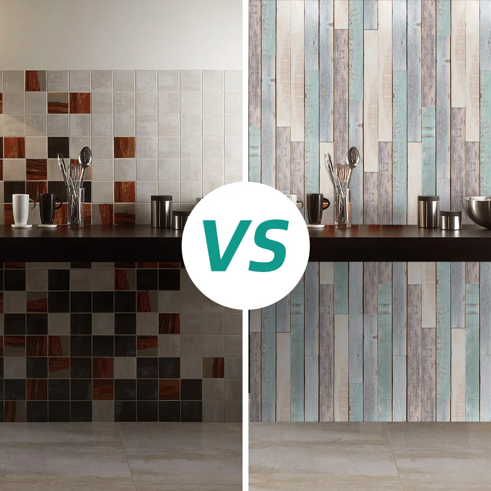 

Simulation of fir tree grain floor DIY self-adhesive PVC film wall sticker