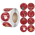 100-500Pcs wesołych naklejki świąteczne motyw świąteczny Seal samoprzylepne etykiety dla DIY prezent pakiet do pieczenia koperta biurowe Decor
