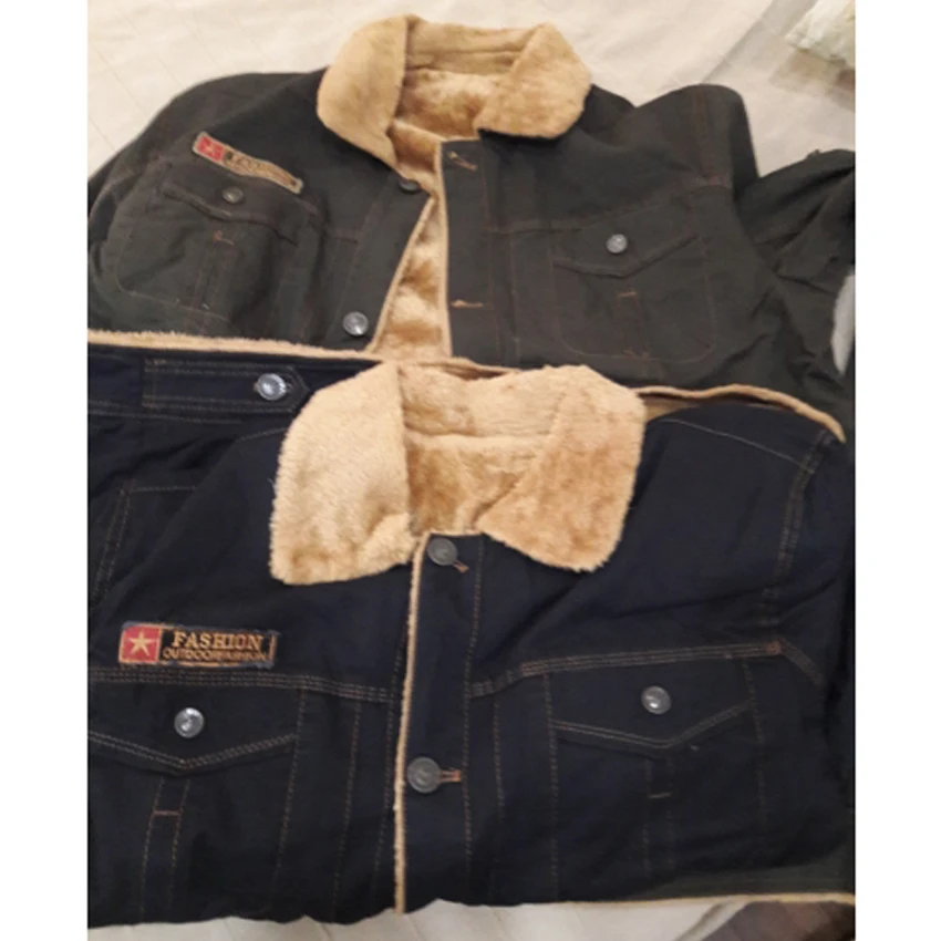 Зимние теплые куртки из плотного флиса мужские пальто Повседневная Хлопковая