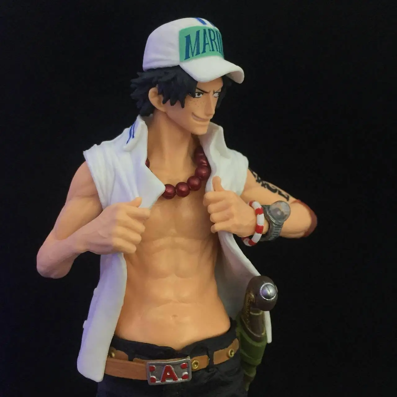 10 ''японский аниме ONE PIECE Fire Punch Portgas D Ace KAO Navy Uniform Ver. Экшн фигурка из ПВХ модель