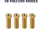 Форсунка для 3D-принтера Volcano 0,2-1 мм для 1,75 мм с высоким потоком и большим диаметром удлинение медной форсунки Crater Volcano mouth