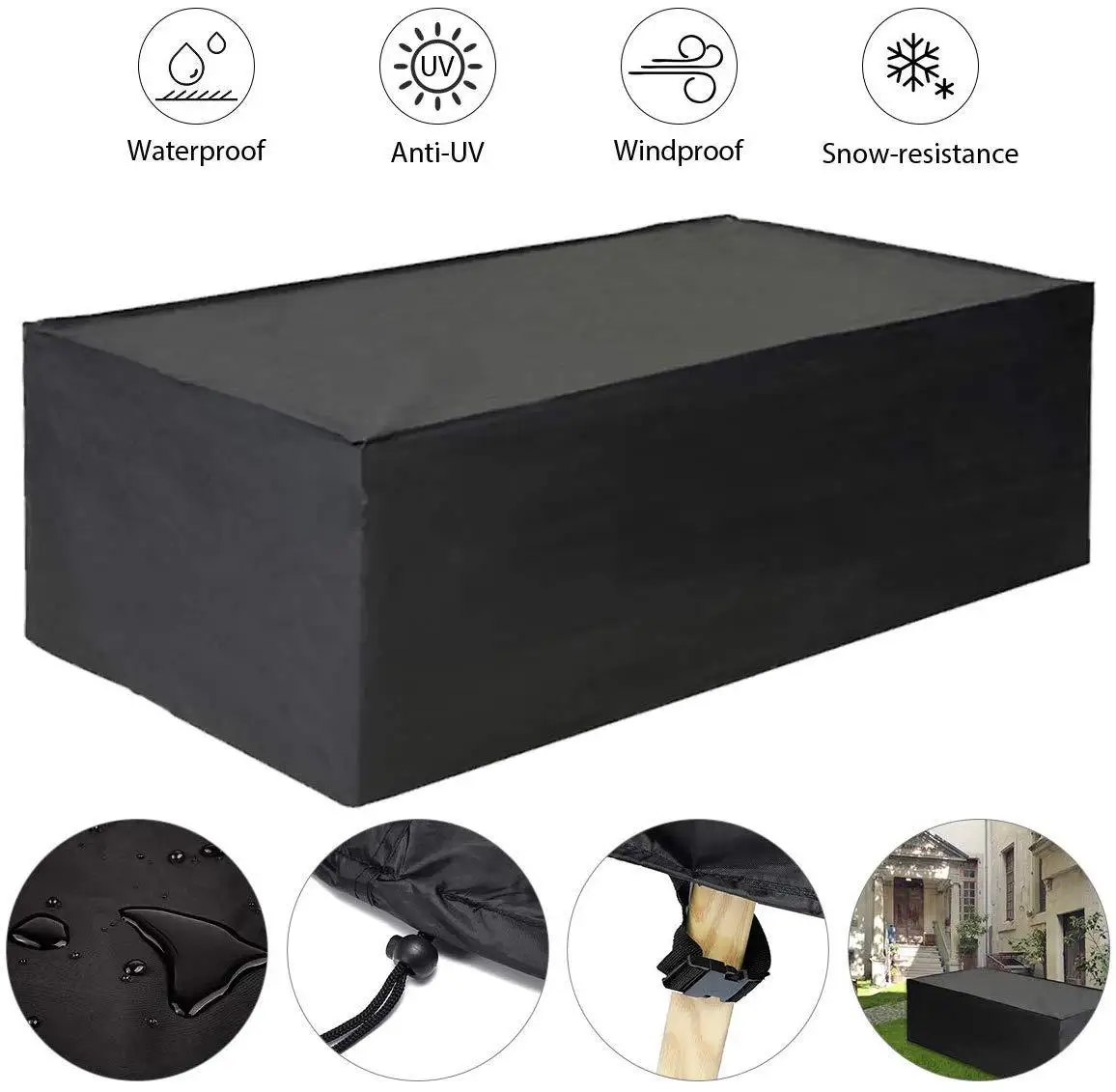 MINIFUN TABLE COVER OUTDOOR COURTYARD FURNITURE SET WATERPROOF AND CHAIR SHIELD | Дом и сад