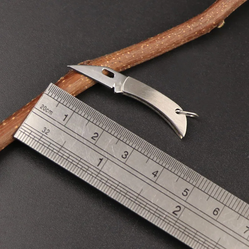 Лезвие из нержавеющей стали мини нож брелок для ключей ручной работы карманный